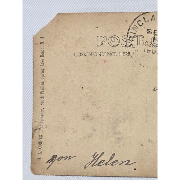 1902 Postmark Picture Postcard w 2 Benjamin Franklin 1 Cent Stamp Early Century - Picture 3 of 12